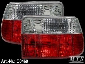 R�ckleuchten, klarglas-rot